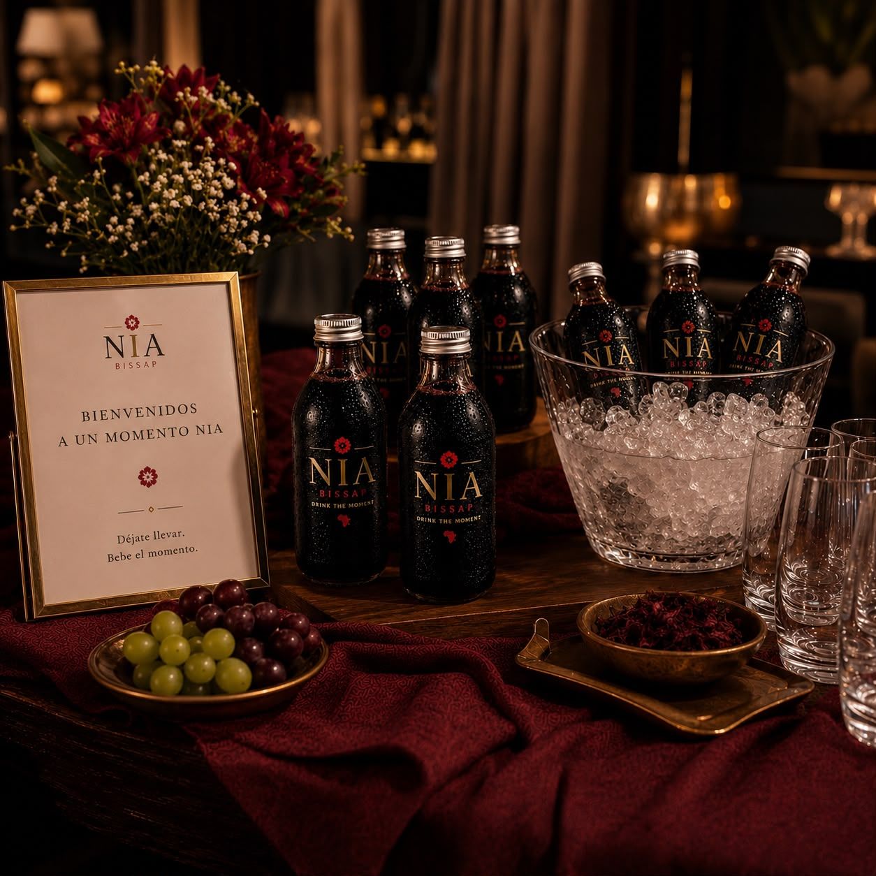Copas de NIA en un evento